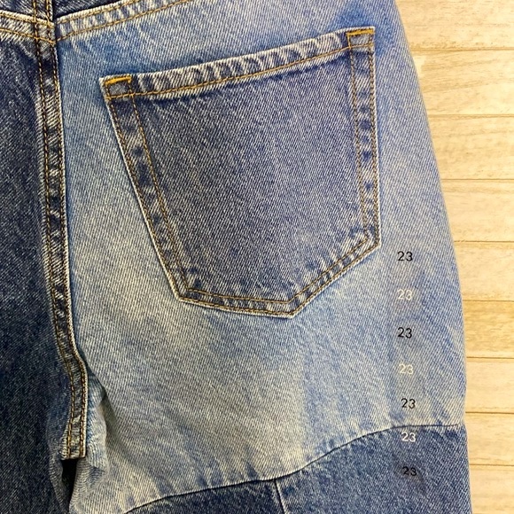 NWT Pacsun Eco Patchwork Boyfriend Jeans Size 23 - Picture 9 of 10